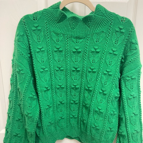 NWT Cider Green Knit Sweater - Picture 2 of 9
